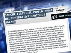 Comunicato Sul Rinnovo Del Ccnl Dei Bancari