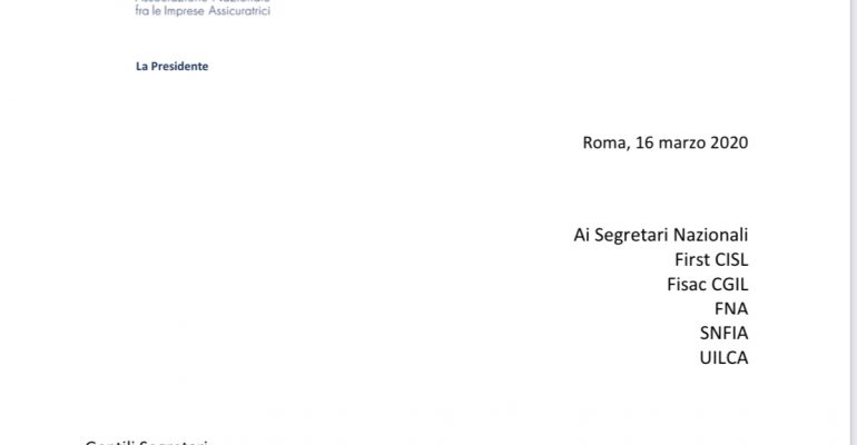 Comunicato Ania e Risposta Unitaria Sigle