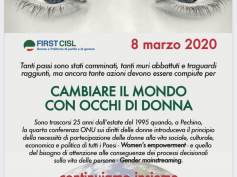 Locandina First Cisl per 8 Marzo