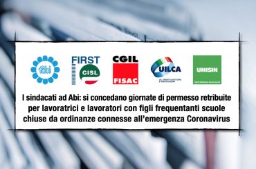 Lettera Unitaria Ad ABI Per Emergenza Covid-19