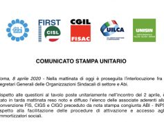 Comunicato Unitario – Incontro Sindacati-ABI