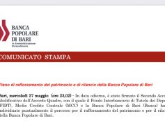 Comunicato Stampa Banca Popolare Di Bari