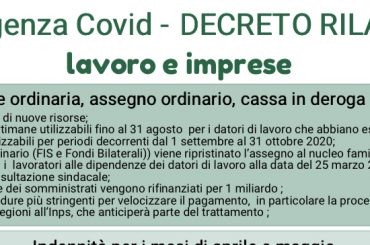 Cisl: Il volantino sul Decreto Rilancio