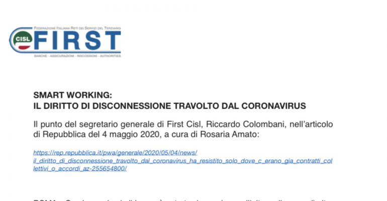 Smart Working: diritto a connessione travolto da coronavirus