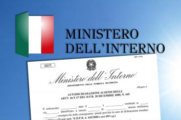 Ministero dell’Interno, l’autodichiarazione valida dal 4 maggio