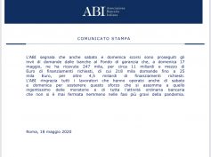 Comunicato Stampa ABI del 18 Maggio 2020