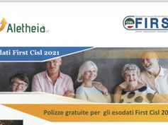 Brochure 2021 Aletheia S.r.l. polizze gratuite per Esodati e Pensionati FirstCisl