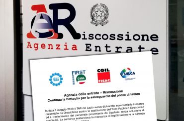 Riscossione tributi, continua la battaglia per la salvaguardia del posto di lavoro