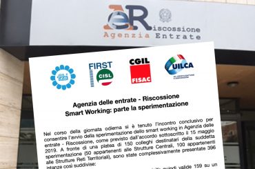 AdeR, smart working, parte la sperimentazione