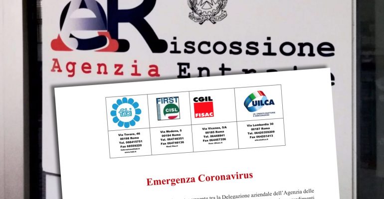 Coronavirus, AdeR, esteso lo smart working e istituito tavolo emergenza