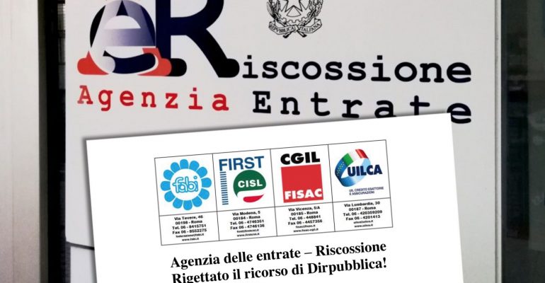 AdeR, rigettato il ricorso di Dirpubblica