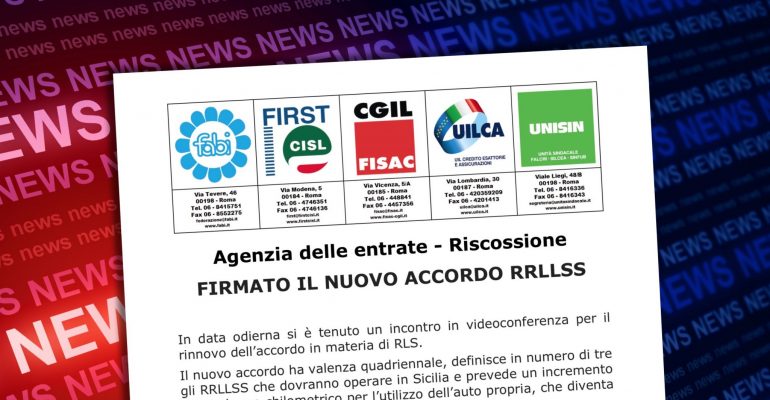 Ader, firmato il nuovo accordo sugli Rls