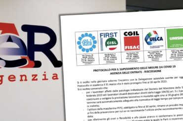 Prorogato al 30 aprile il protocollo Covid in Agenzia delle entrate-Riscossione