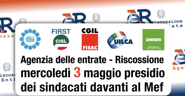 Il 3 maggio sindacati Ader in presidio al Mef: “Riconoscere le legittime aspettative dei lavoratori”