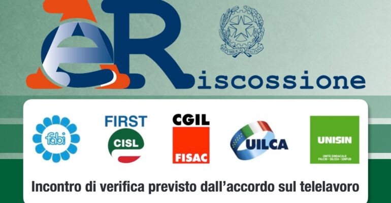 Incontro di verifica previsto dall’accordo sul telelavoro