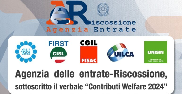Sottoscritto il verbale di accordo “Contributi welfare 2024”