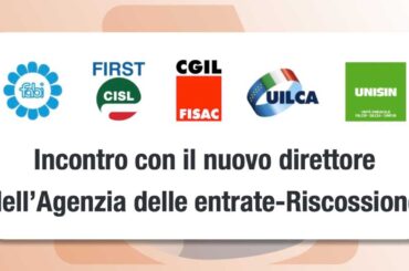 Incontro con il nuovo direttore dell’Agenzia delle entrate-Riscossione