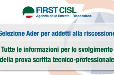 Selezione Ader per addetti alla riscossione: tutte le informazioni per lo svolgimento della prova scritta tecnico-professionale
