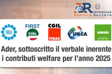 Sottoscritto il verbale inerente i contributi welfare 2025