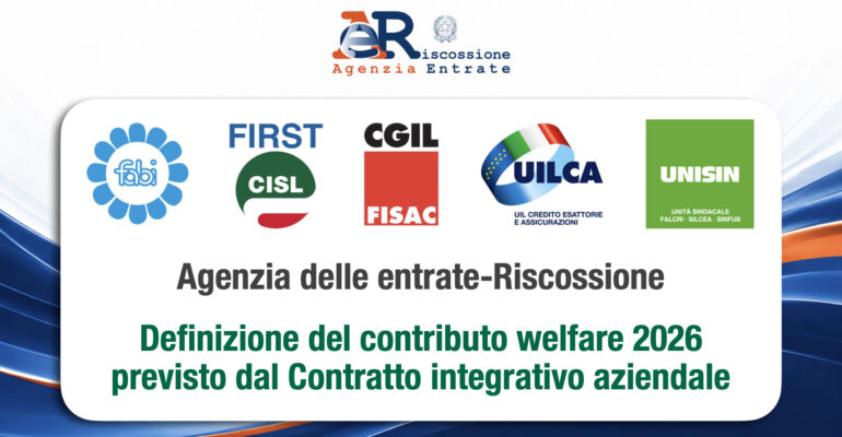 Definizione del contributo welfare 2026 previsto dal Contratto integrativo aziendale