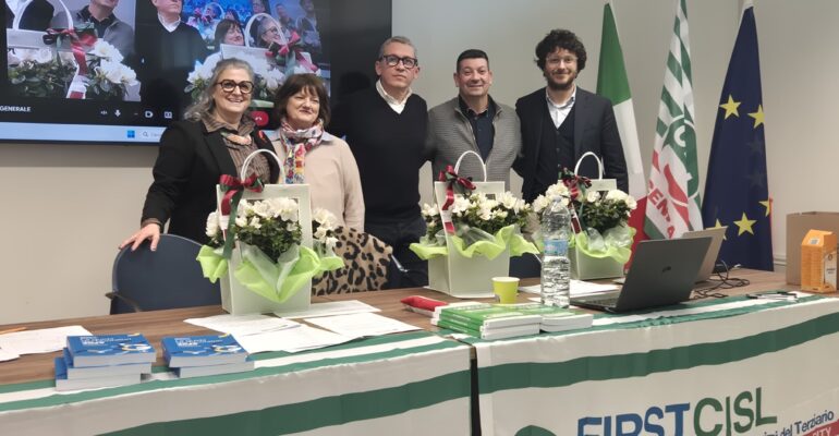 First Cisl Vicenza: Federico Baldo eletto nuovo segretario generale. Con lui Colpo e Munarini