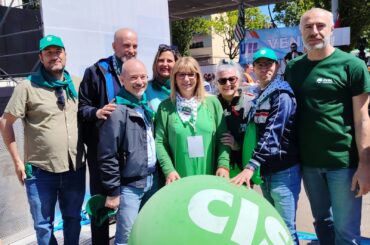 First Cisl Alto Adige Trentino Veneto presente al comizio di Marghera per la Festa dei Lavoratori