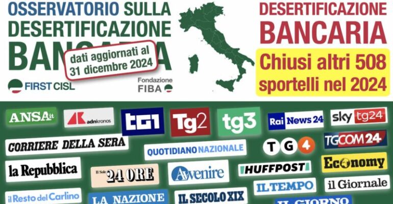 Desertificazione bancaria in regione: Barioni, First Cisl Area Metropolitana Bolognese e Ferrara su TRC BO