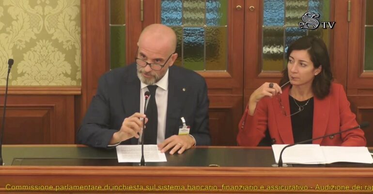 Banche, Colombani al Senato: credito in calo dal 2011, le garanzie valgono 300 miliardi. Serve un Protocollo sull’occupazione nel settore