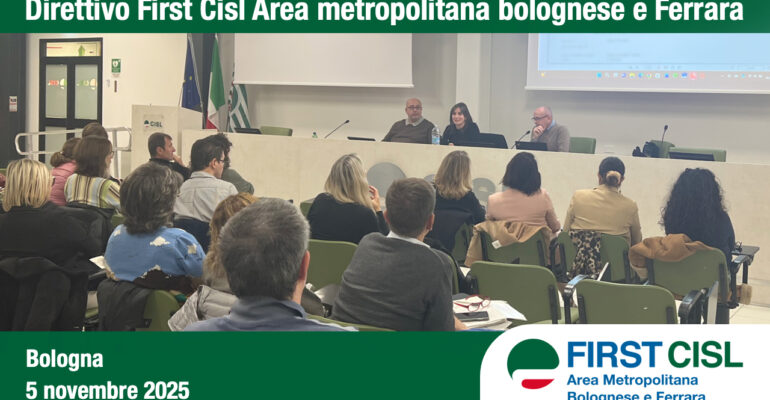 Direttivo First Cisl Ambofe: la segreteria presenta la pianificazione organizzativa, bilancio e attività formative