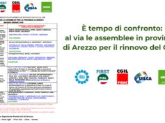 “È tempo di confronto:  al via le assemblee in provincia  di Arezzo per il rinnovo del CCNL”