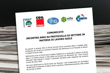 Incontro con Ania per definire protocollo di settore su lavoro agile