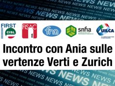 Incontro con Ania sulle vertenze Verti e Zurich