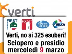 Verti, no ai 325 esuberi! Sciopero e presidio mercoledì 9 marzo