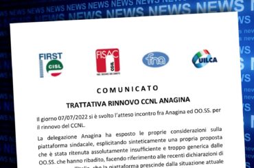 Incontro di trattativa per il rinnovo del Contratto nazionale Anagina