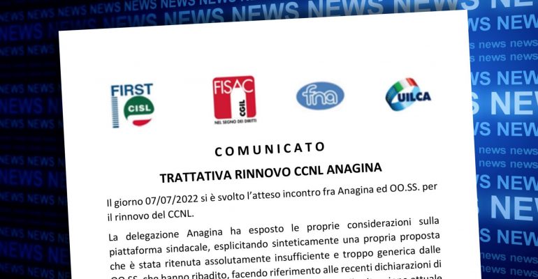 Incontro di trattativa per il rinnovo del Contratto nazionale Anagina