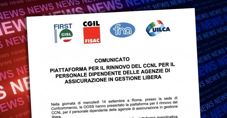 Anapa, incontro per il rinnovo del contratto nazionale delle agenzie di assicurazione in appalto