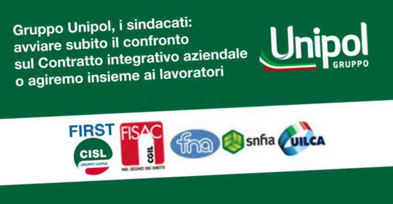 Gruppo Unipol, sindacati: avviare subito confronto su Contratto integrativo aziendale o agiremo insieme ai lavoratori