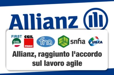 Allianz, raggiunto l’accordo sul lavoro agile