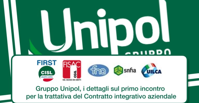 Gruppo Unipol, i dettagli sul primo incontro per la trattativa del Contratto integrativo aziendale