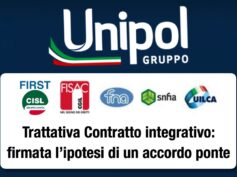 Gruppo Unipol, sottoscritta l’ipotesi di accordo del Contratto integrativo aziendale ponte
