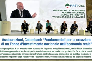 Assicurazioni, Colombani: fondamentali per la creazione di un Fondo d’investimento nazionale nell’economia reale