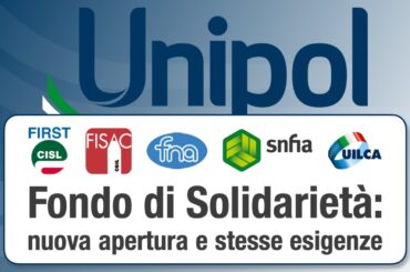 Gruppo Unipol, fondo di solidarietà: nuova apertura e stesse esigenze