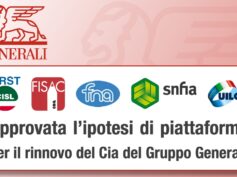Gruppo Generali, approvata l’ipotesi di piattaforma per il rinnovo del Contratto integrativo