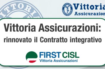Vittoria Assicurazioni, rinnovato il contratto integrativo aziendale