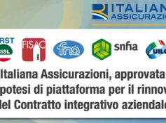 Italiana Assicurazioni, approvata l’ipotesi di piattaforma per il rinnovo del contratto integrativo