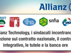 Allianz Technology, i sindacati incontrano la direzione sul contratto nazionale, il contratto integrativo, le tutele e la banca ore