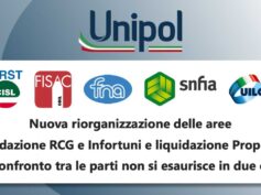 Gruppo Unipol, nuova riorganizzazione delle aree Liquidazione RCG e Infortuni e Liquidazione Property: il confronto tra le parti non si esaurisce in due ore