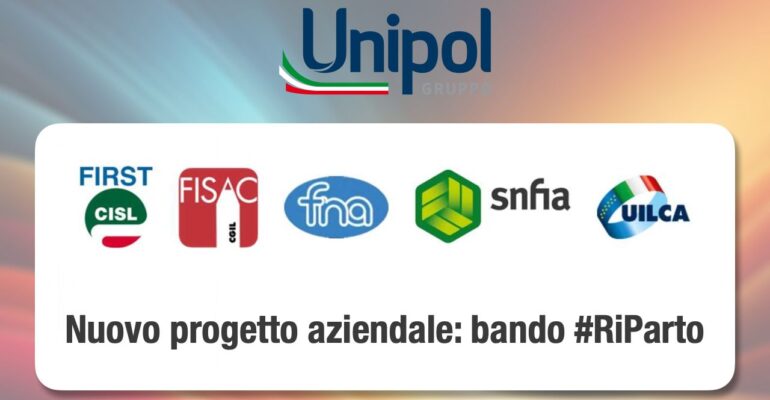 Gruppo Unipol, nuovo progetto aziendale: bando #RiParto