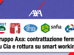 Gruppo Axa: contrattazione ferma su Cia e rottura su smart working