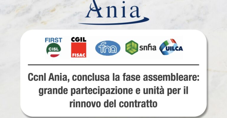 Piattaforma Ccnl Ania, conclusa la fase assembleare: grande partecipazione e unità per il rinnovo del contratto